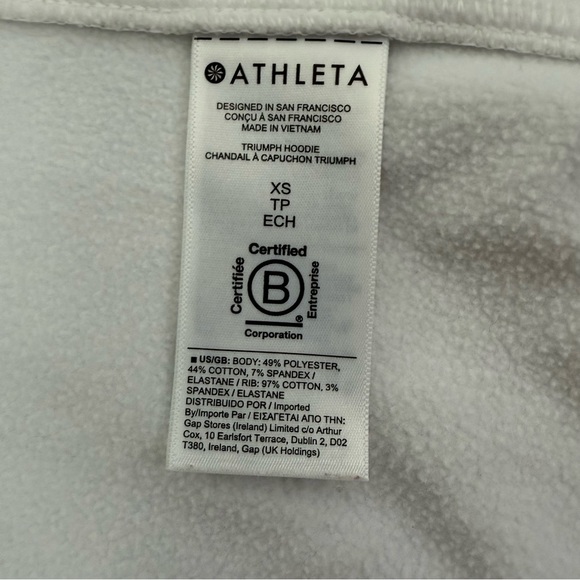Women’s Athleta Triumph Hoodie Full Zip Jacket Thumbholes Size XS - Picture 13 of 16